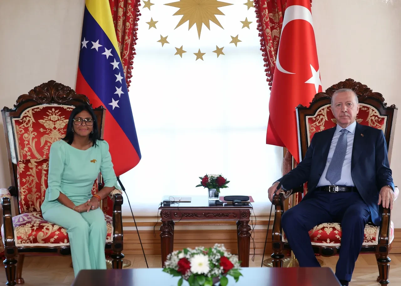 Maduro'nun yerine gelen Rodriguez Türkiye'de: Cumhurbaşkanı Erdoğan görüştü