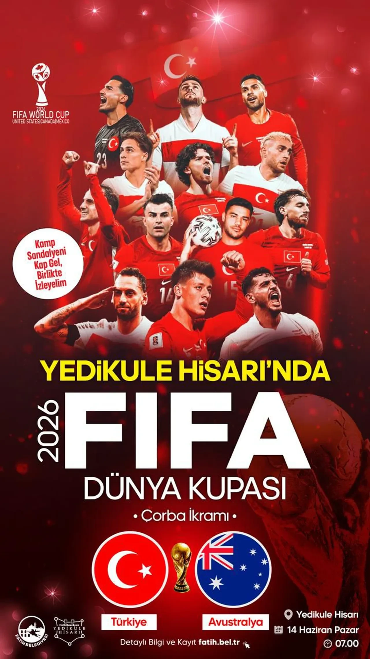 Yedikule Hisarı'nda Dünya Kupası heyecanı