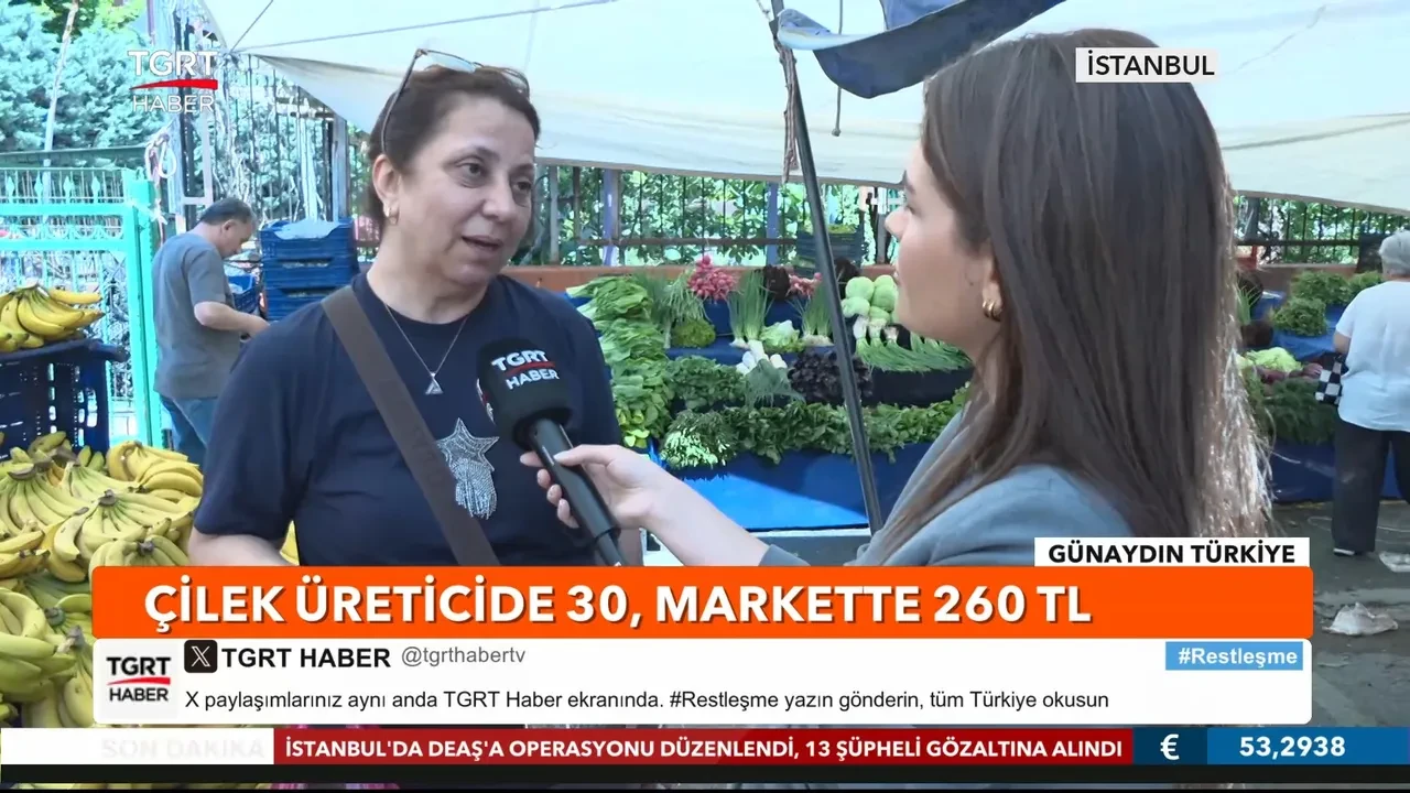 Çilekteki makas dudak uçuklattı! 30 TL'den 260 TL'ye fırladı 
