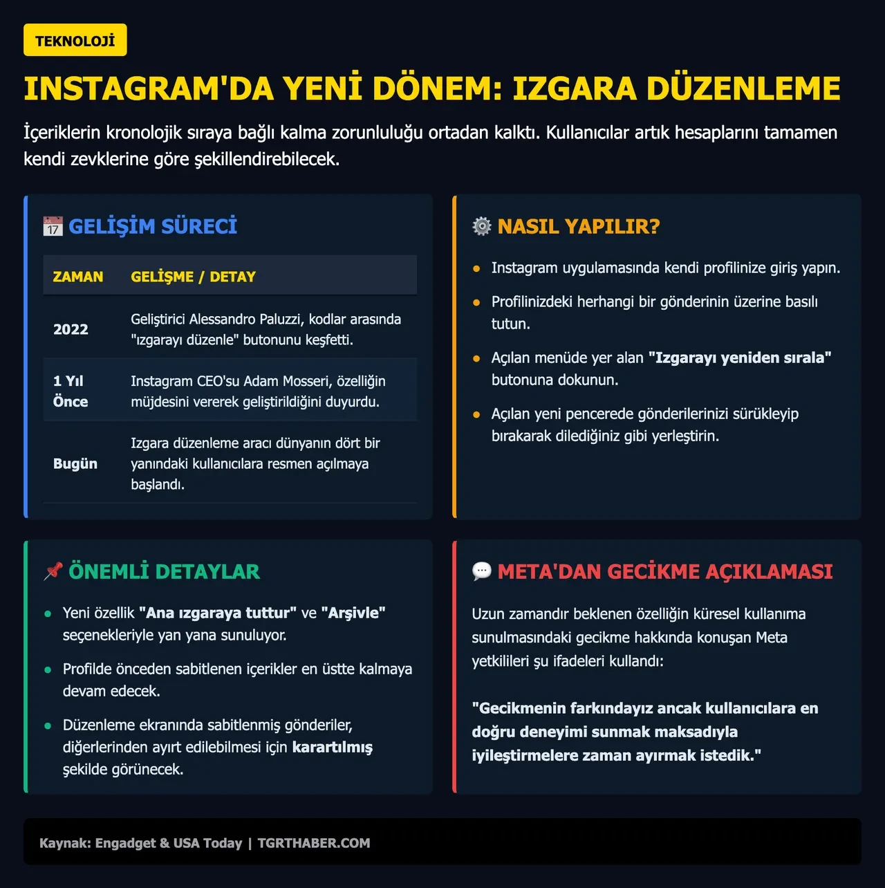 Instagram profilinizi istediğiniz gibi düzenleme özelliği sunuldu: Artık gönderi silmeye son