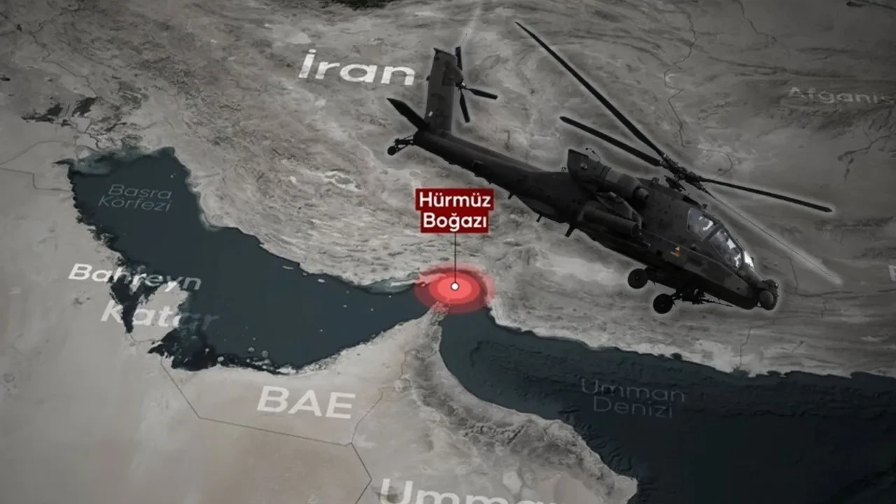 Savaşta bir ilk! ABD ordusuna ait Apache helikopteri Hürmüz Boğazı'nda düştü