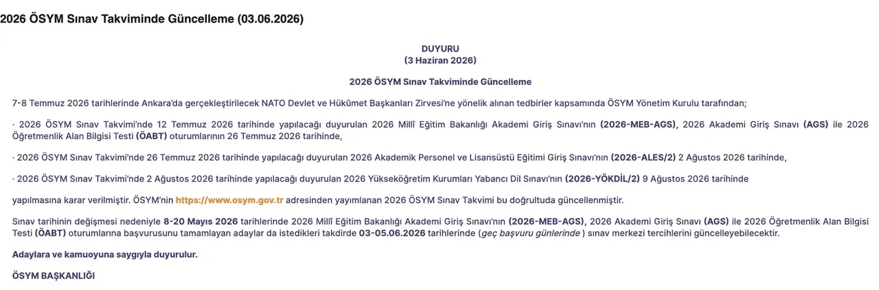 AGS ne zaman 2026? Sınav tarihi ve detaylar