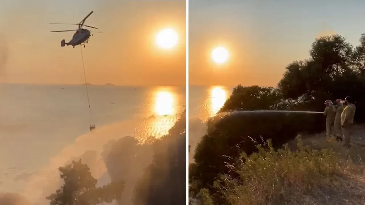 İstanbul'da korkutan yangın! Büyükada'yı alevler sardı