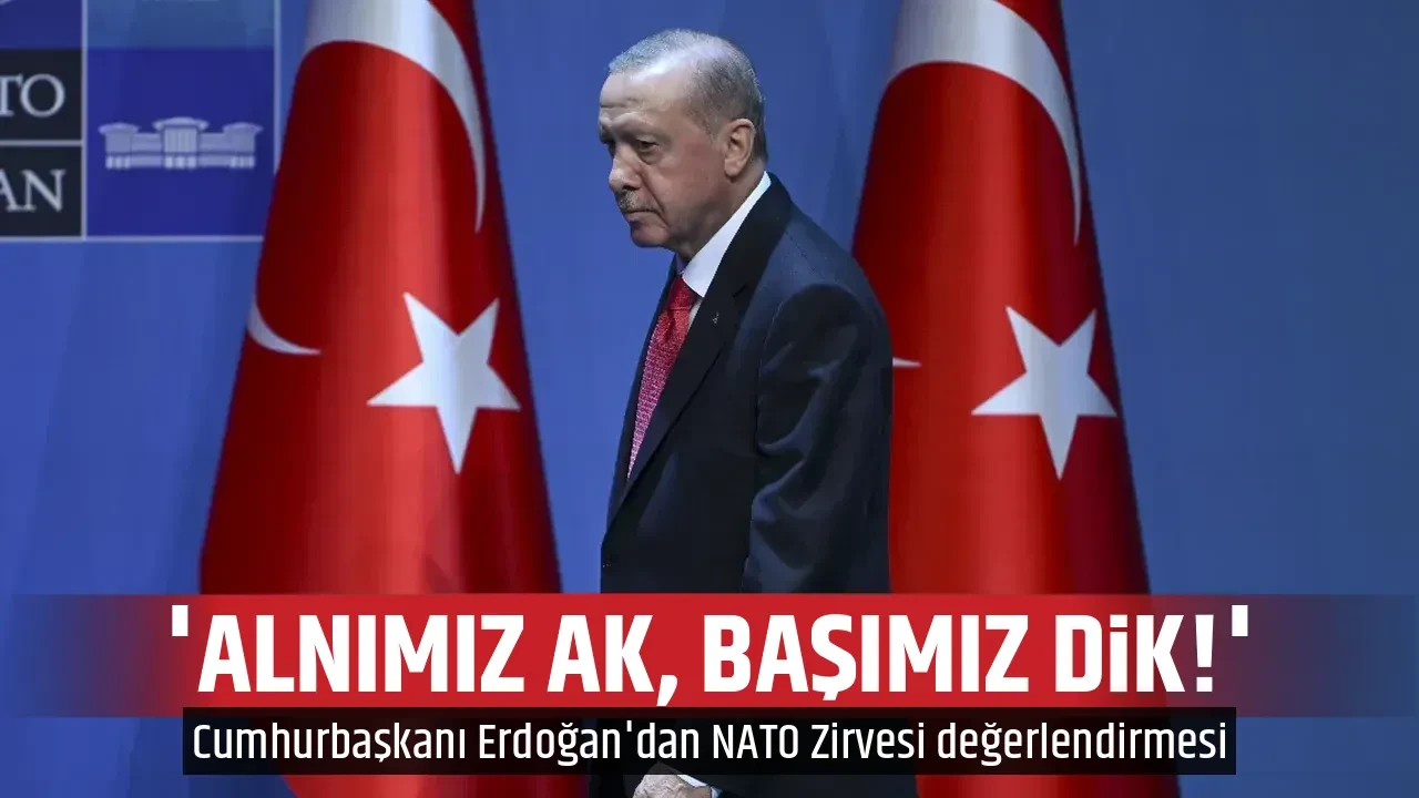 'ALNIMIZ AK, BAŞIMIZ DİK!'