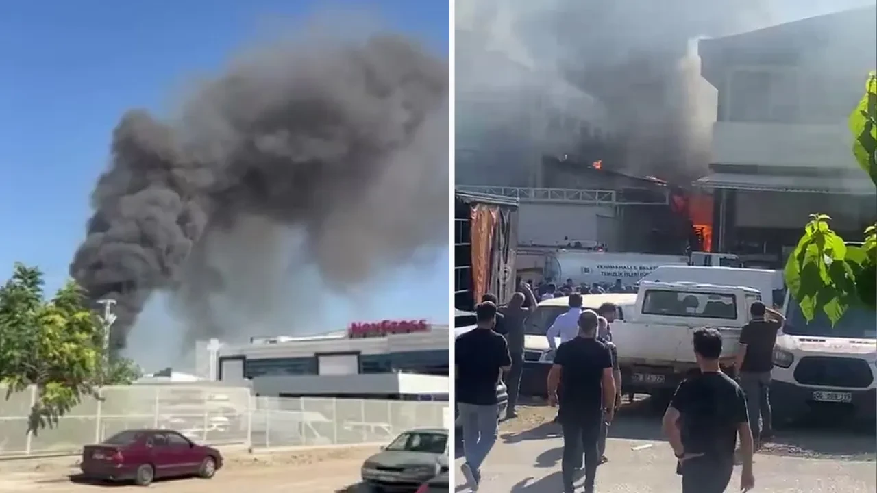 Ankara'da depoda yangın