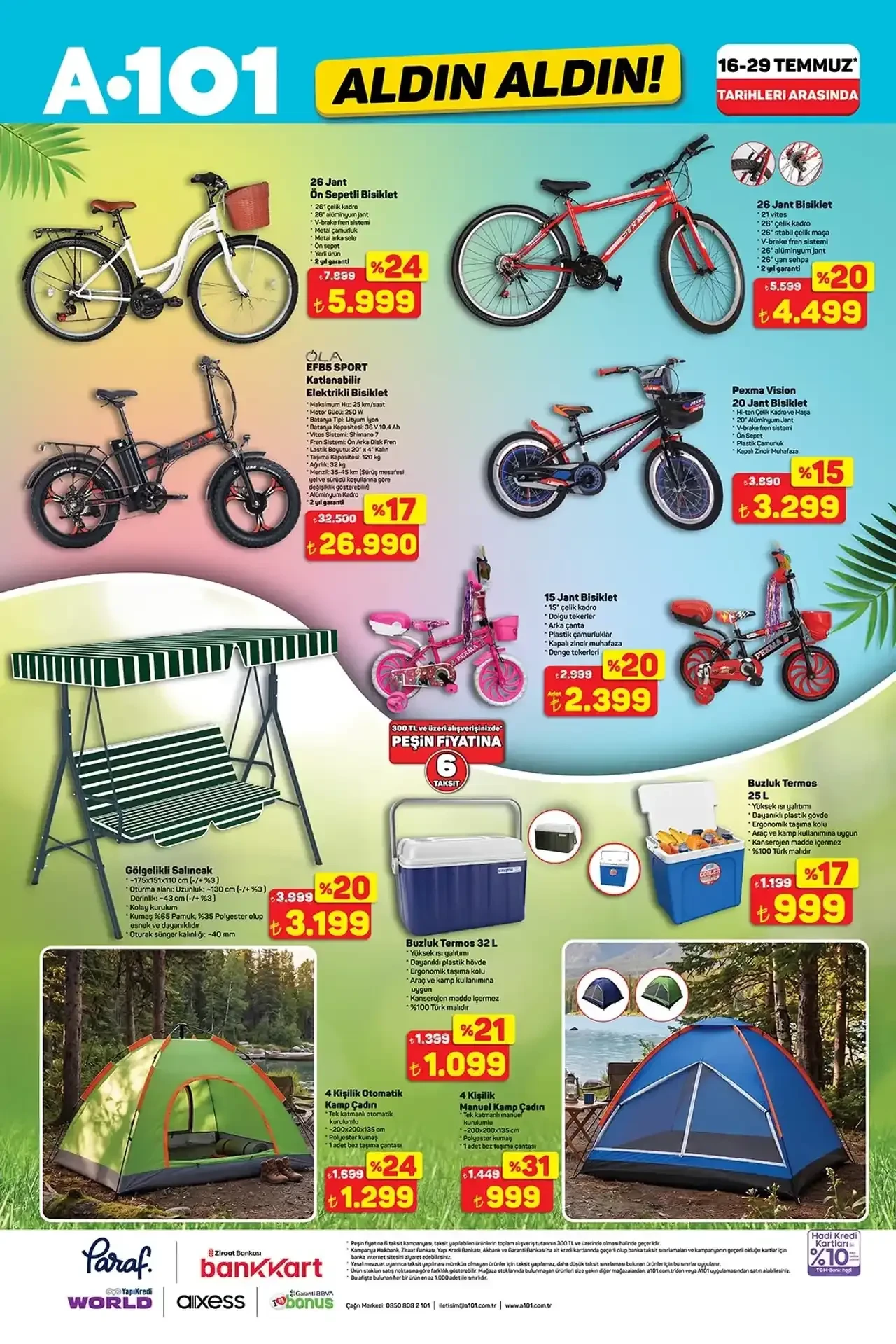 A101 aktüel ürünler kataloğu 16 Temmuz yayımlandı! Elektrikli araç, mini buzdolabı, overlock ve Waffle makinesi geliyor