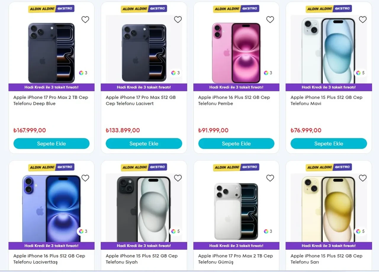 A101 Aktüel Kataloğu’nda taksitli iPhone fırsatı: İphone 17, 16, 15, 14 satışa çıkıyor