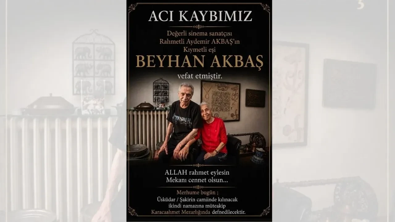 Aydemir Akbaş’ın eşi Beyhan Benek Akbaş hayatını kaybetti!