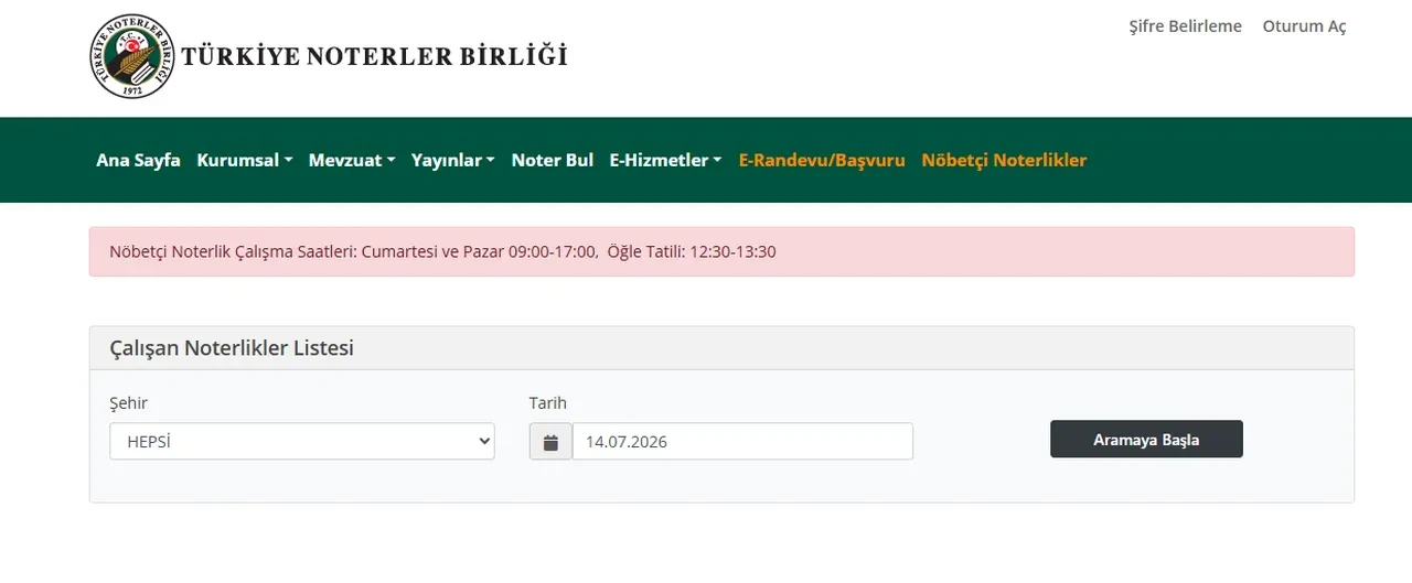 15 Temmuz'da noterler açık mı, kapalı mı? 2026 Demokrasi ve Milli Birlik Günü'nde noterler çalışıyor mu?