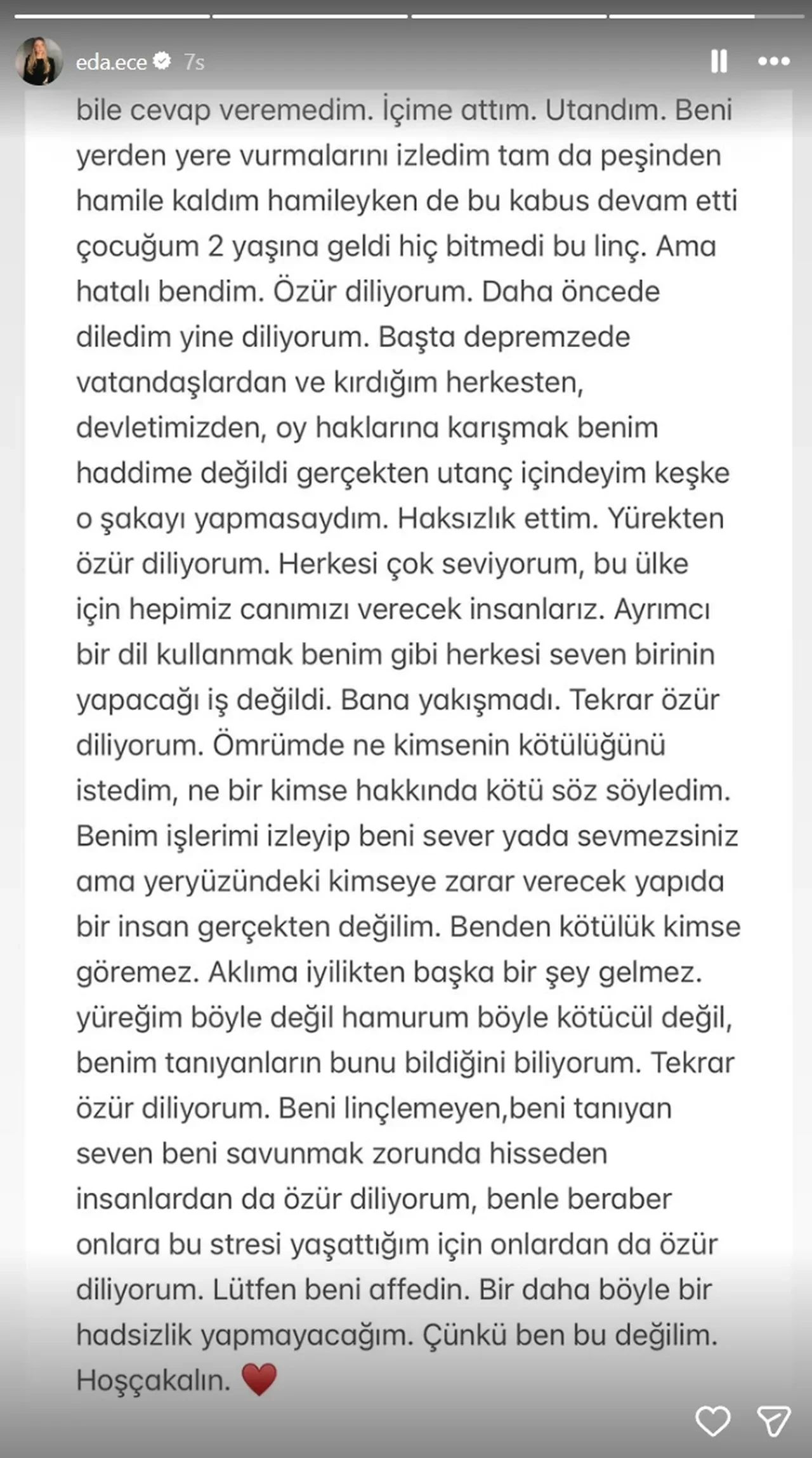 Eda Ece ne dedi? Depremzede konuşması sonrası Eda Ece neden özür diledi?