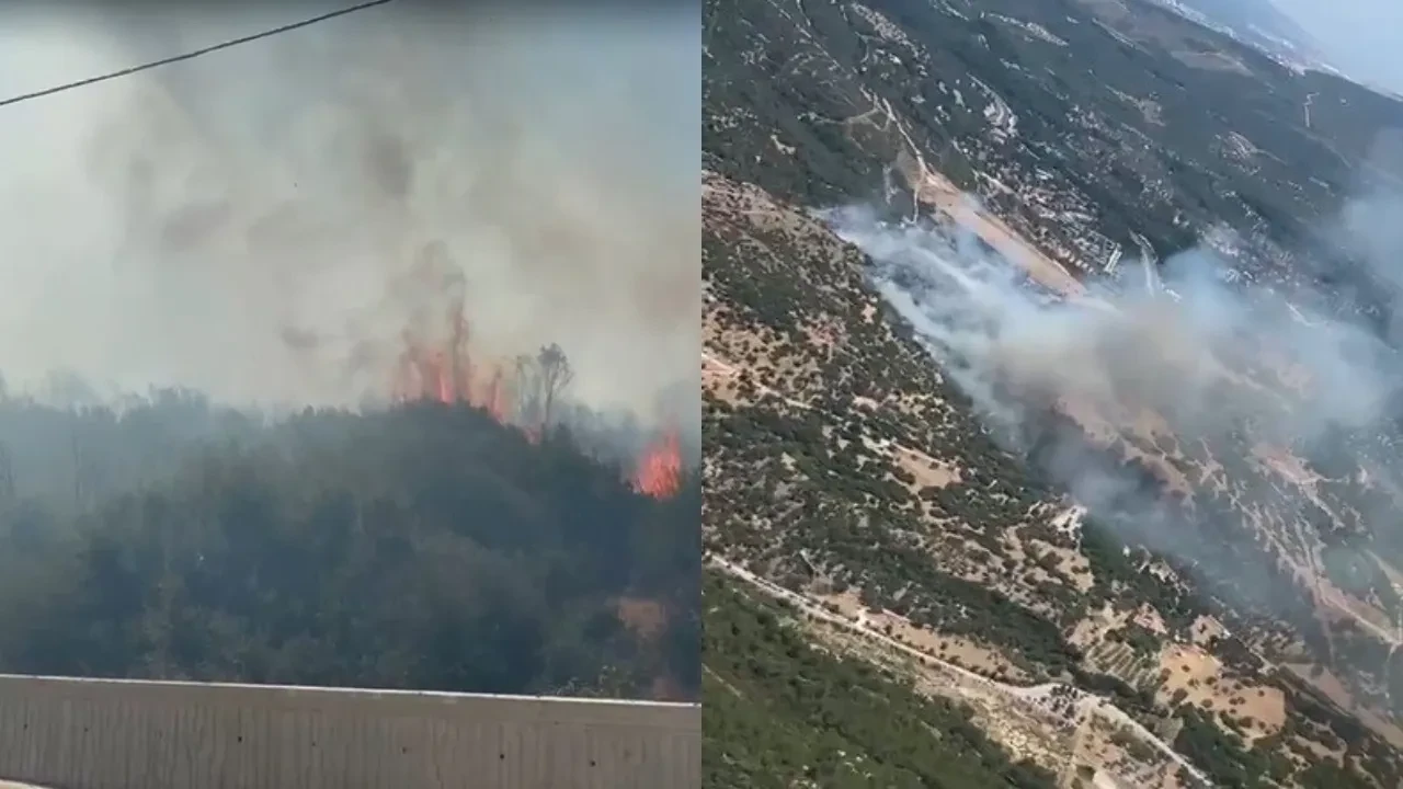 İzmir’de 2 ayrı bölgede orman yangını! Sanayi sitesinde fabrikalar tahliye edildi
