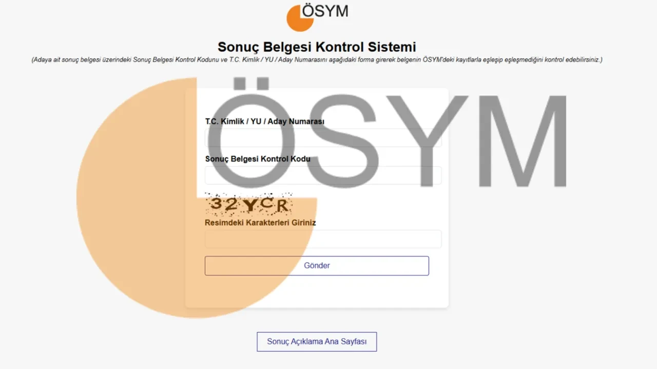 YKS 2026 sonuçları açıklandı mı?  TYT, AYT, YDT sonuc.osym.gov.tr sonuç sorgulama erkanı...