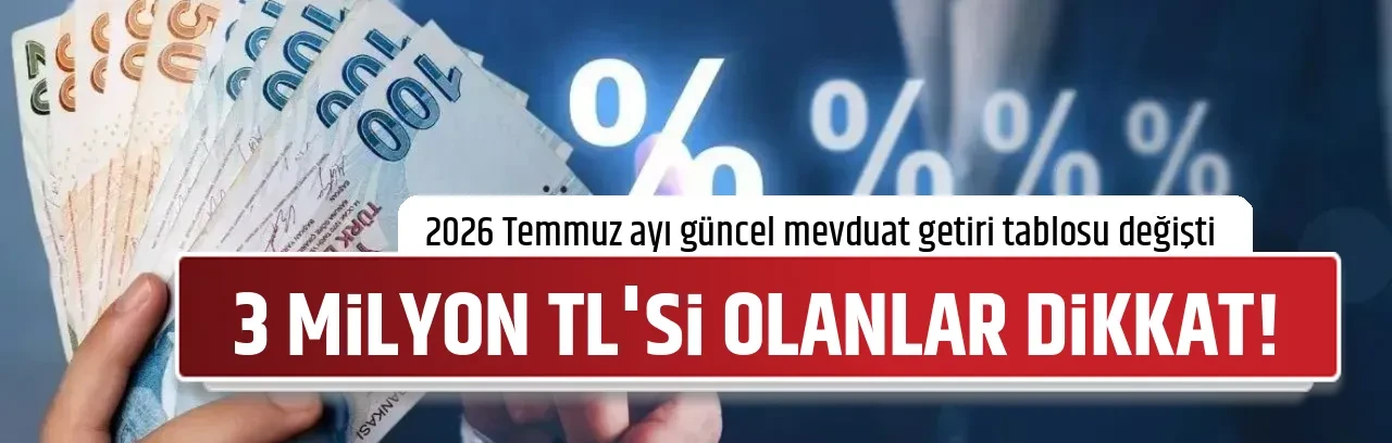 3 MİLYON TL'Sİ OLANLAR DİKKAT!
