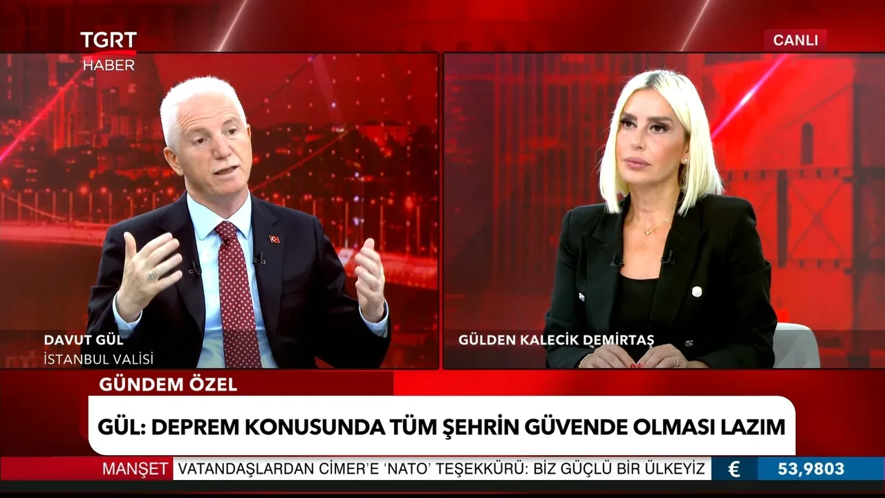 İstanbul Valisi Davut Gül TGRT Haber'de megakentte yürütülen dev deprem dönüşümünü anlattı: En güvenli yapılarımız okullarımız