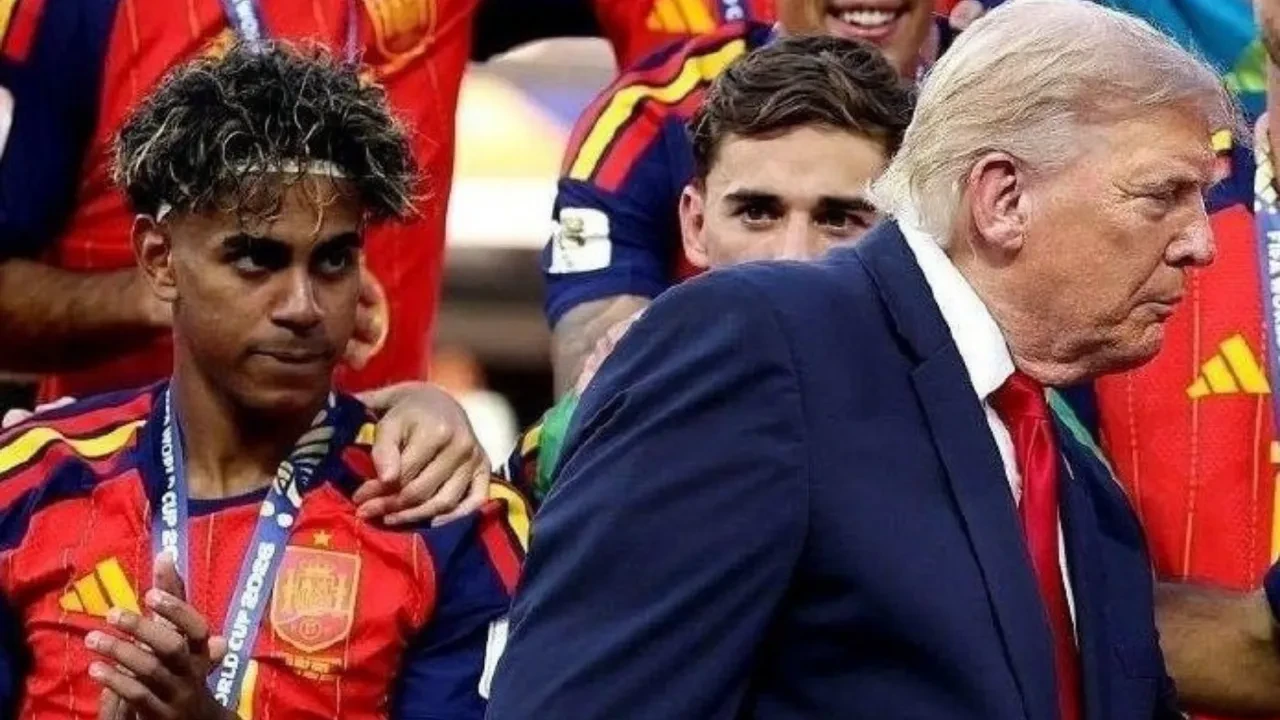 Lamine Yamal'ın Donald Trump'a bakışları gündem oldu