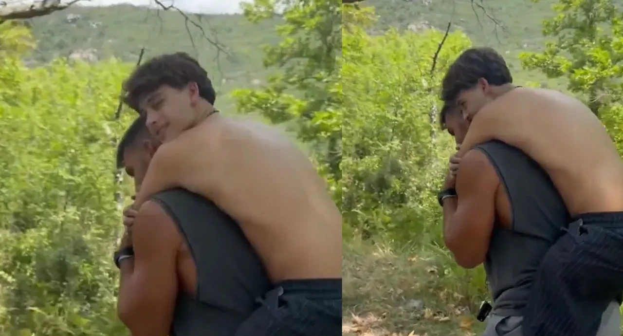 Survivor Yunanistan şampiyonu Stavros Floros'tan duygulandıran anlar! Arkadaşı sırtında taşıdı