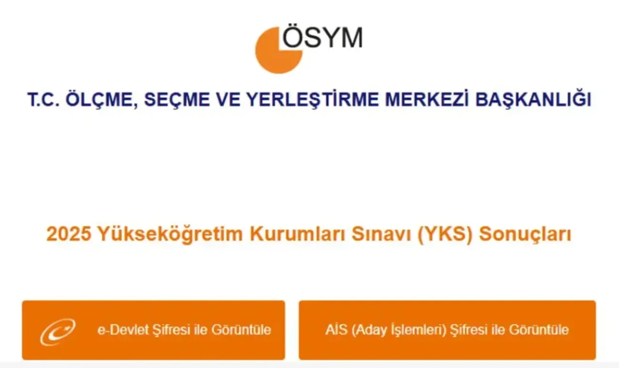 YKS sınav sonuçları 2026 açıklanıyor: ÖSYM Üniversite sınavı sonuç sorgulama ekranı (ais.osym.gov.tr)