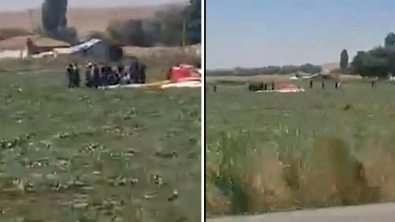 Ankara'da eğitim helikopteri düştü! Yaralılar var 