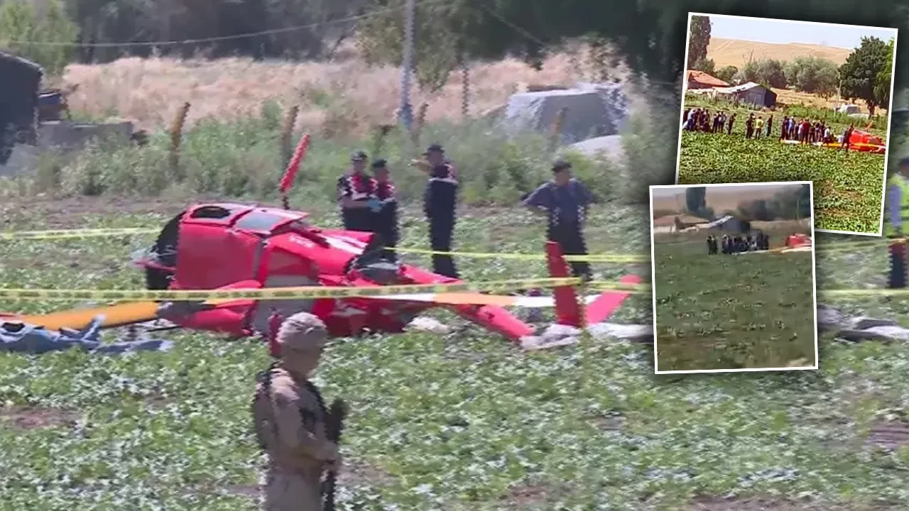 Ankara'da eğitim helikopteri düştü! Acı haber geldi: 1 can kaybı