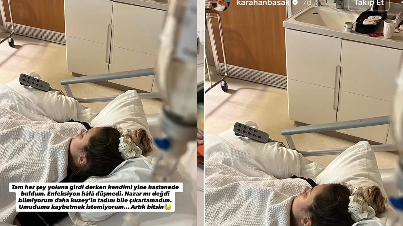 Başak Karahan hastaneye kaldırıldı! Doğum sonrası yaşadığı talihsizlikleri paylaştı