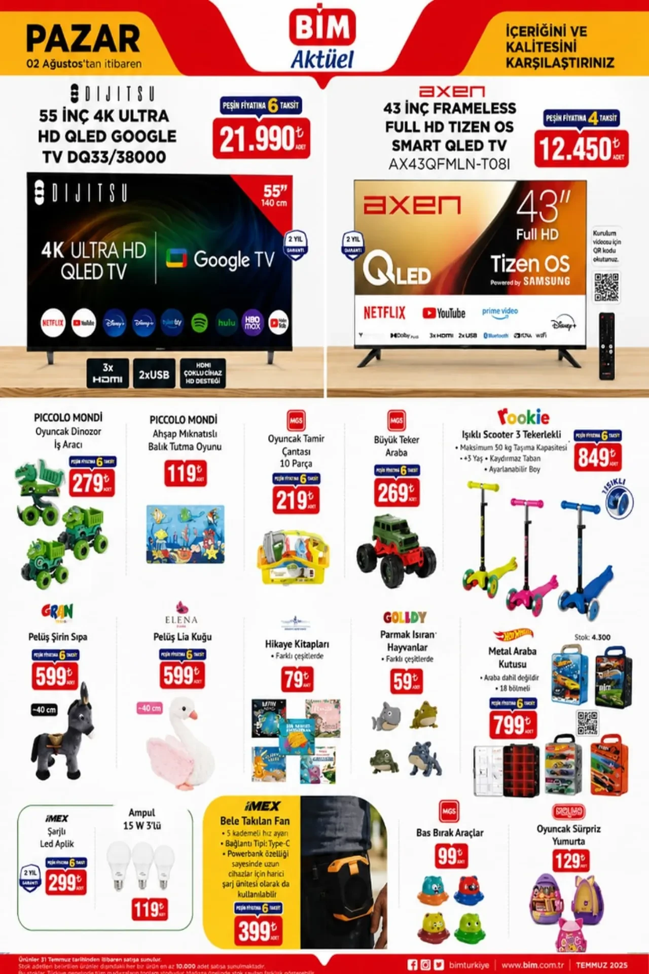 BİM 24 Temmuz - 2 Ağustos Aktüel Ürünler Kataloğu 2026! Mini saç kurutma makinesi, dikey süpürge, tost makinesi, smoothie blender set geliyor