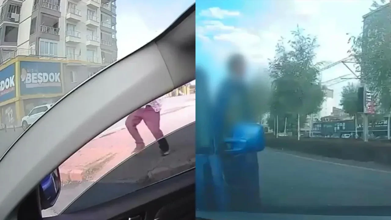 Hem suçlu hem güçlü! Arkadan çarptığı sürücüye saldırmaya kalktı