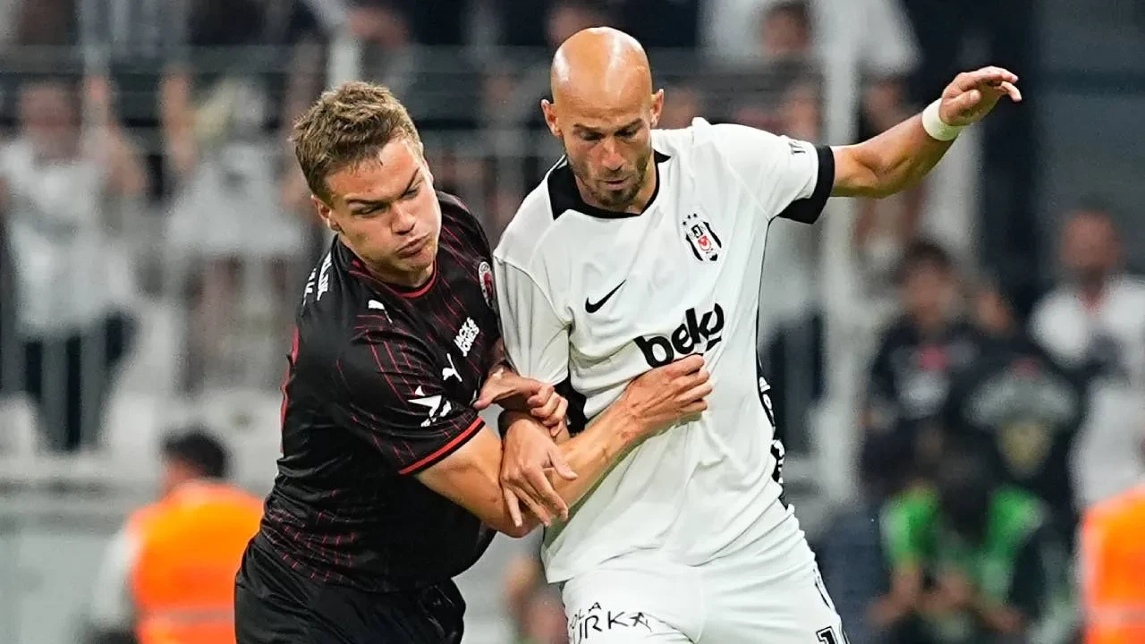 Beşiktaş, Midtjylland'ı tek golle geçti! Siyah-beyazlılar tur avantajını kaptı