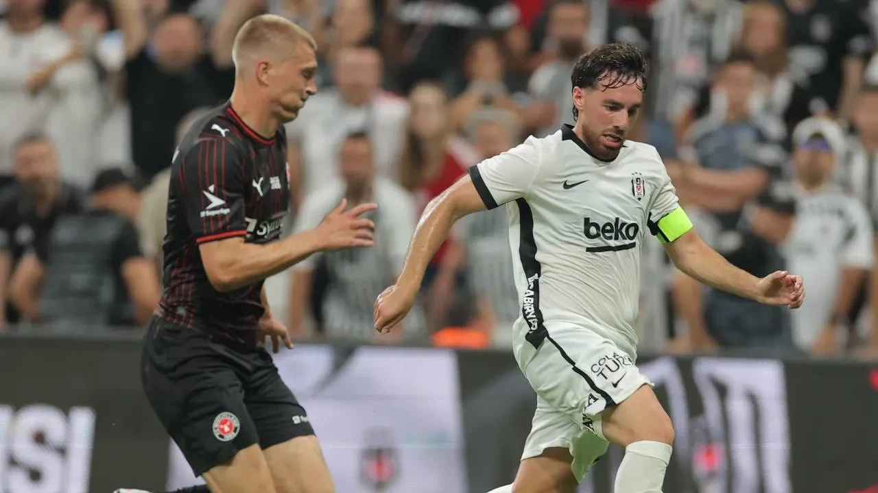 Beşiktaş, Midtjylland'ı tek golle geçti! Siyah-beyazlılar tur avantajını kaptı