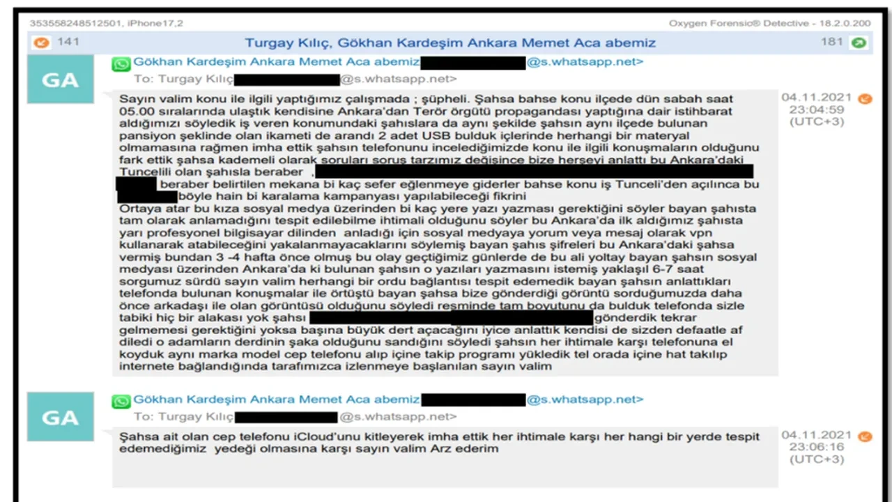 Gülistan Doku soruşturmasında yeni gözaltılar! Eski Vali Tuncay Sonel ile ihraç polisin suç yazışmaları ortaya çıktı
