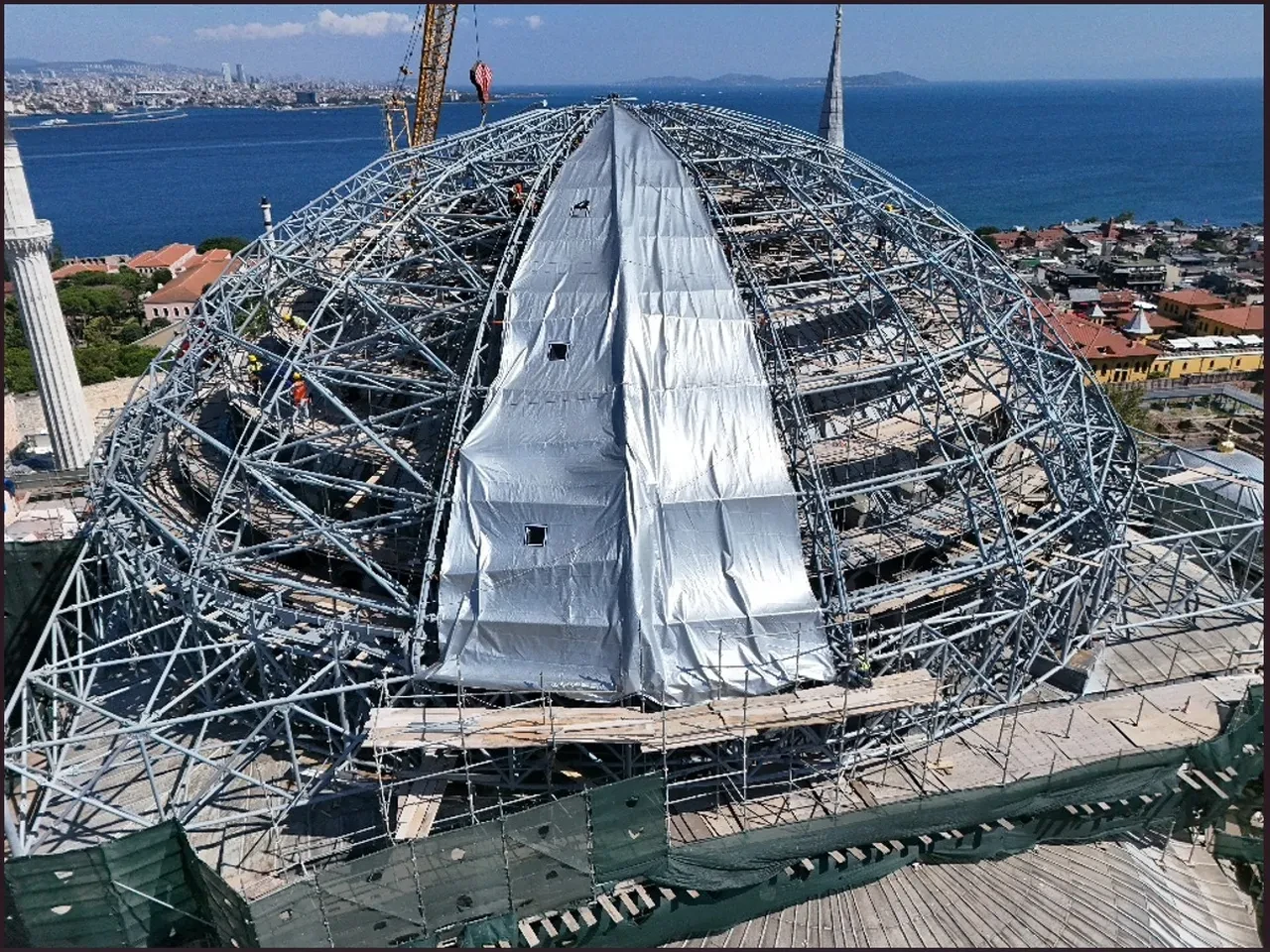 Ayasofya'nın ibadete açılışının 6. yılında ana kubbe restorasyonunda yeni dönem: Özgün doku korunacak
