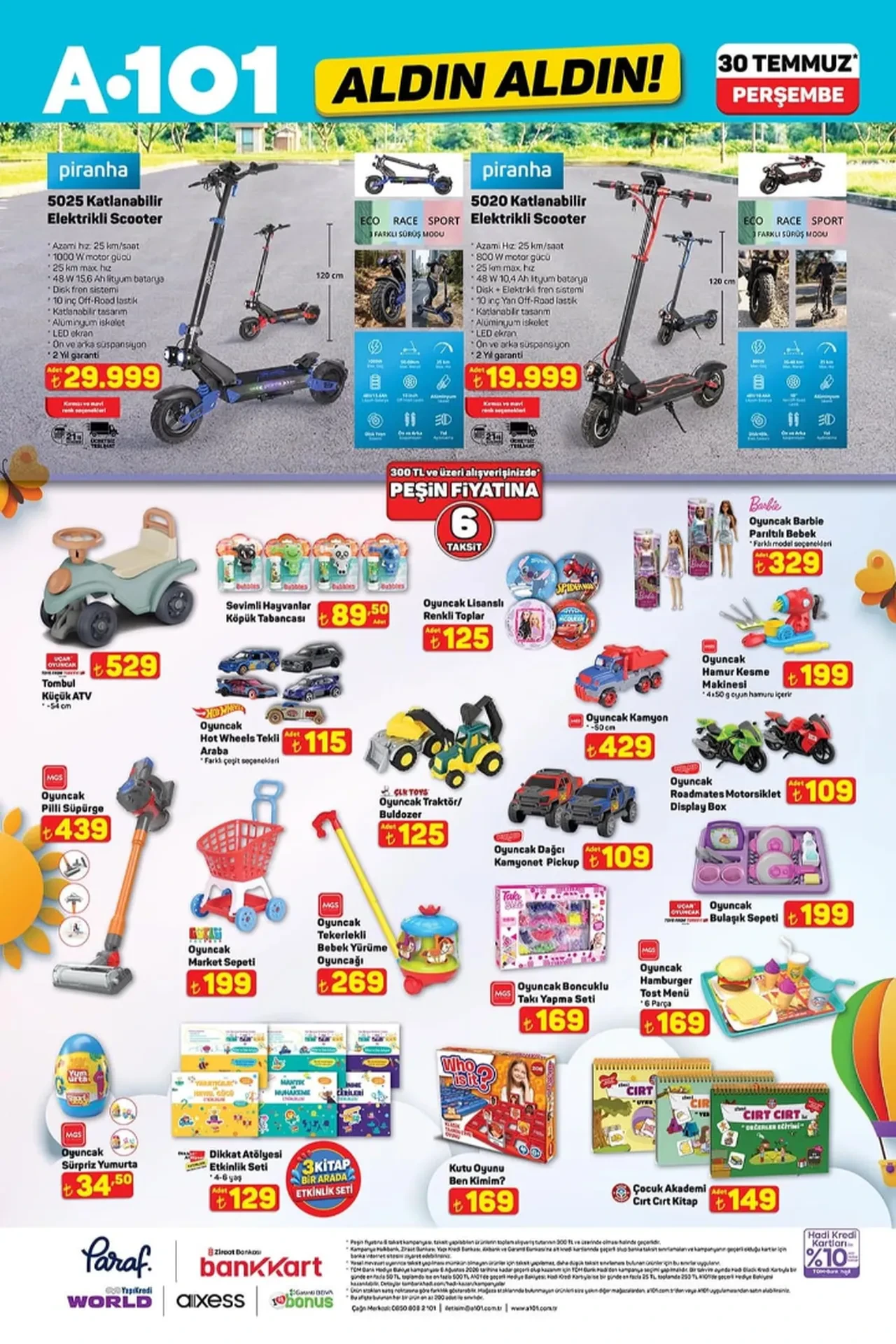 A101 30 Temmuz Aktüel Kataloğu! Buharlı kırışıklık giderici, şarjlı el mikseri, mikrofonlu karaoke ve kamyonet geliyor