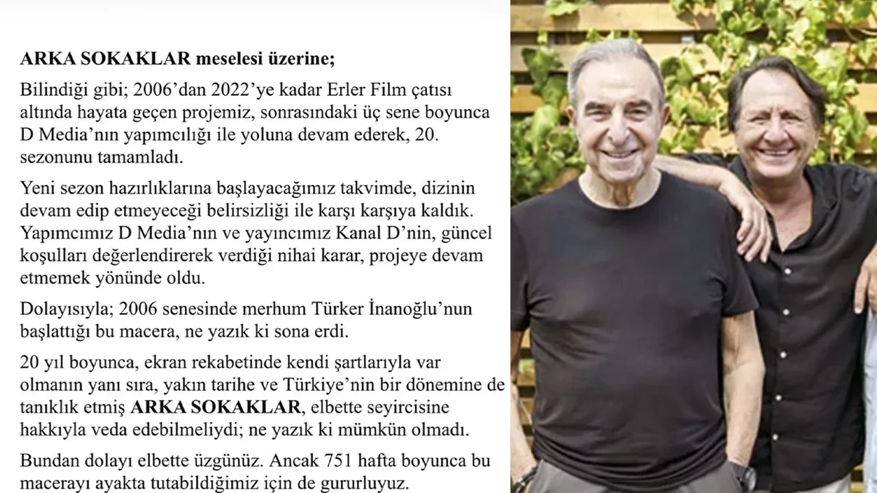 Arka Sokaklar'ın senaristi açıkladı! 20 sezonluk ekran macerası resmen bitti!