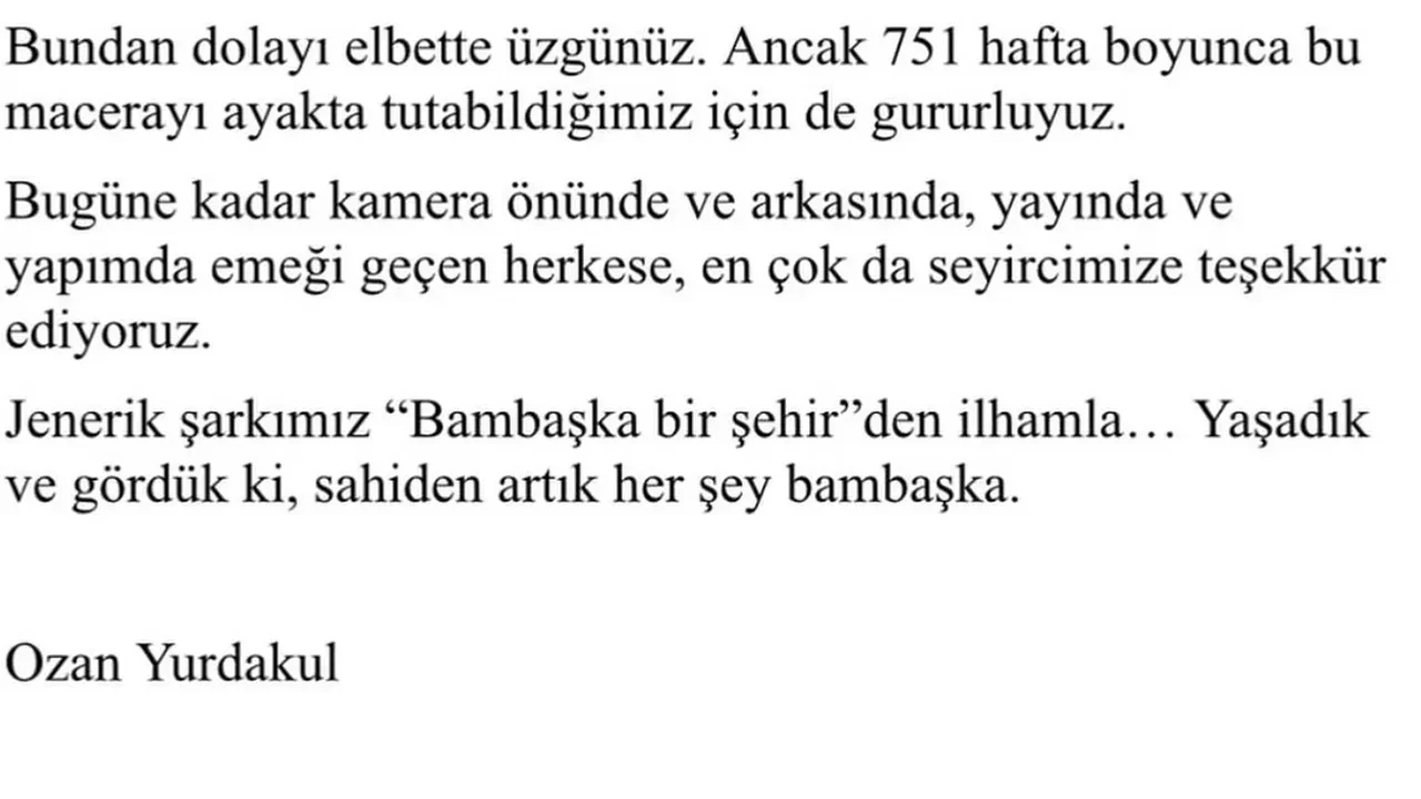 Arka Sokaklar'ın senaristi açıkladı! 20 sezonluk ekran macerası resmen bitti!
