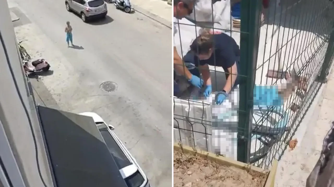 Denizli'de yarı çıplak sokağa çıkan kadın polisin iknasıyla evine döndü! Balkondan aşağı atlayarak canına kıydı