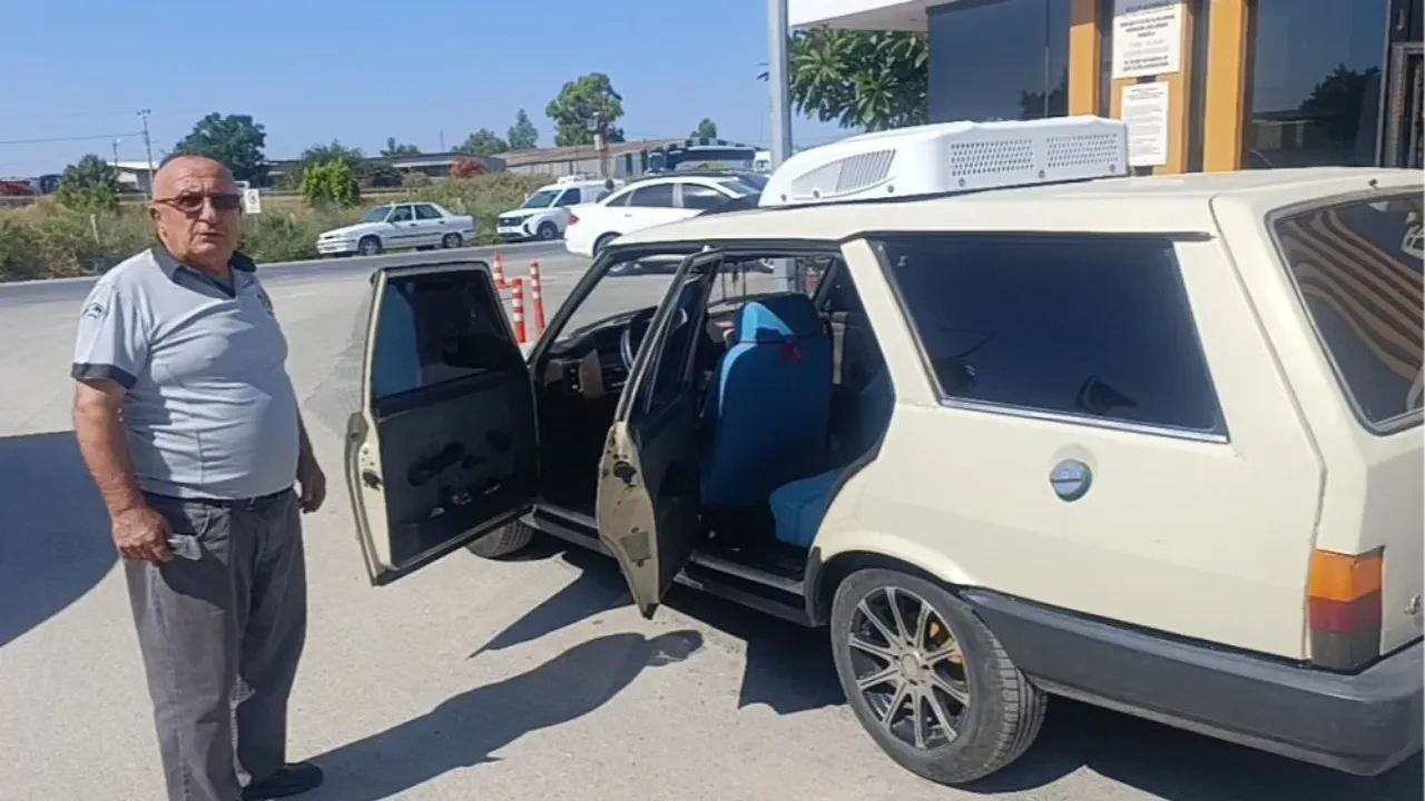 Kavurucu sıcaklardan bunaldı, 1988 model Kartal'a otobüs kliması taktırdı