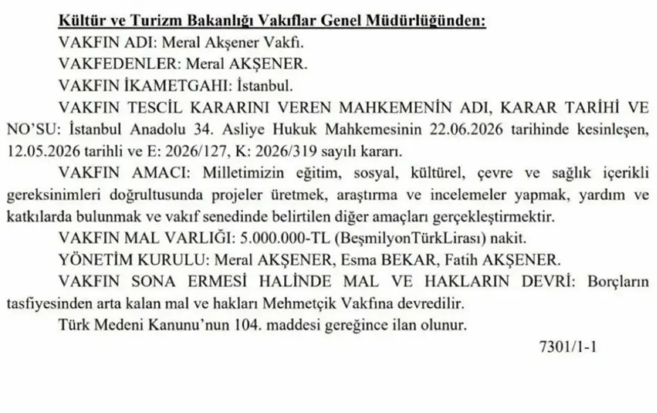 Meral Akşener sahalara dönüyor! Kuruluşu resmen ilan edildi