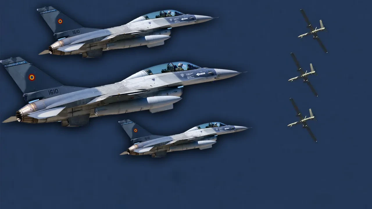 NATO sınırında gerilim tırmanıyor: Rumen F-16'ları 3 günde 3 Rus İHA'sı düşürdü