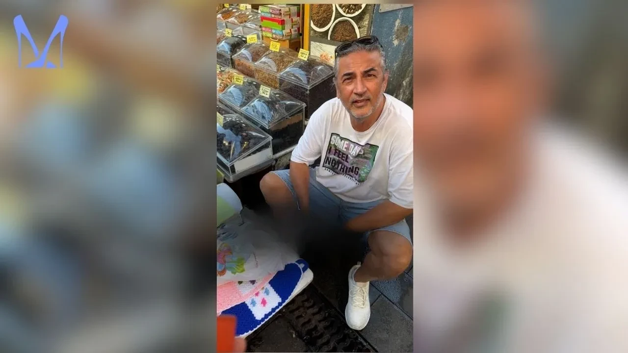 Şarkıcı Çelik balık pazarında banyo lifi satarken görüntülendi! Şarkıcı Çelik o anlarla ilgili sözleri