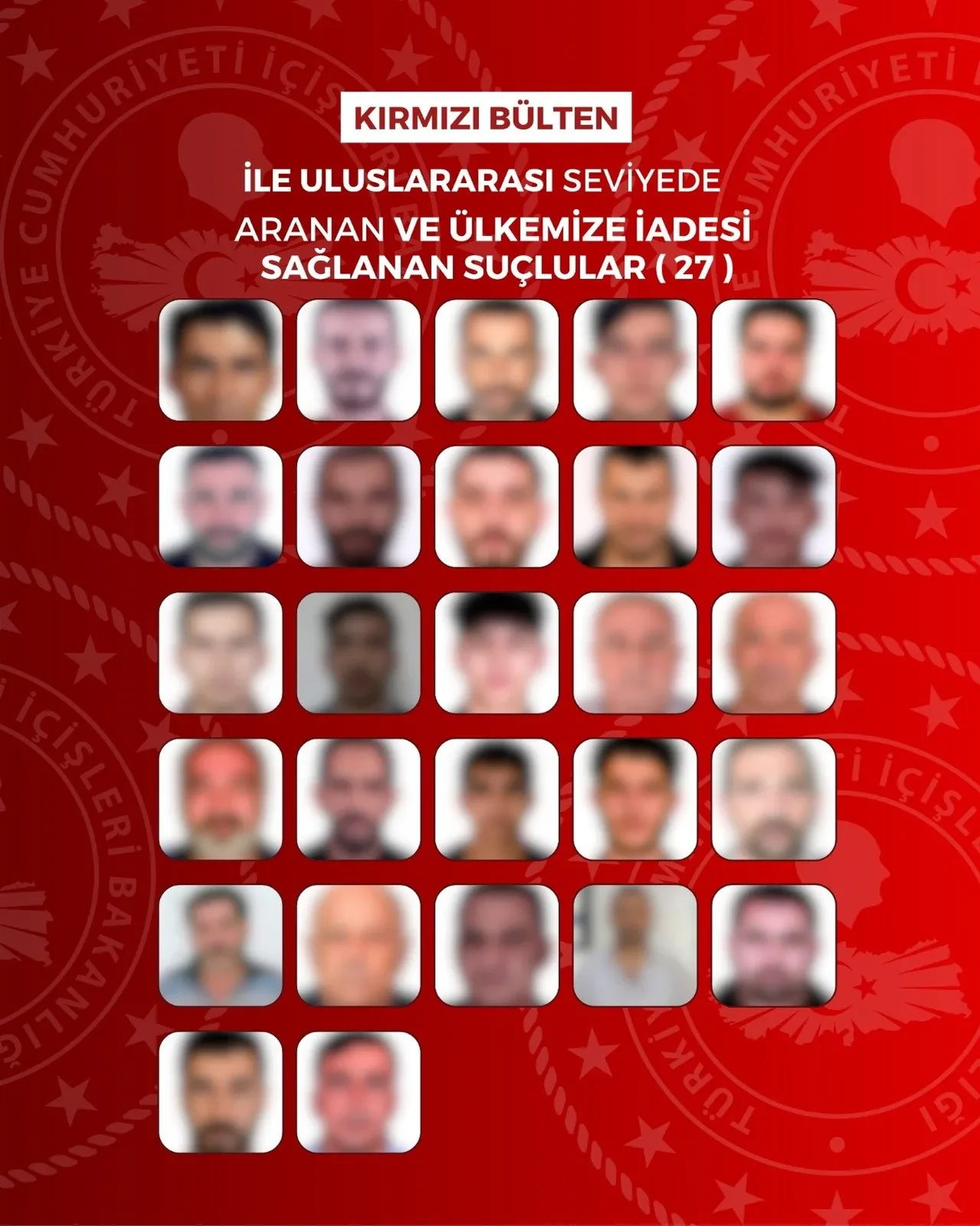 Kırmızı bültenle aranan 27 kişi dahil 65 suçlu yakalandı! Türkiye'ye iade edildiler 