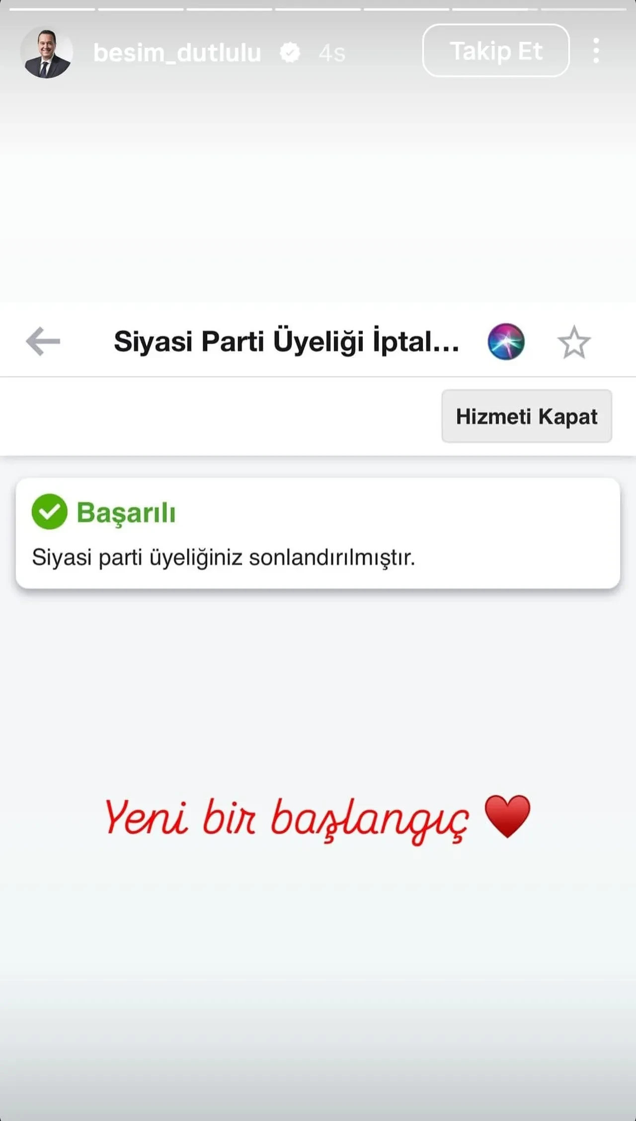 Manisa Büyükşehir Belediye Başkanı Besim Dutlulu CHP'den istifa etti! Yeni Partiye geçiyor