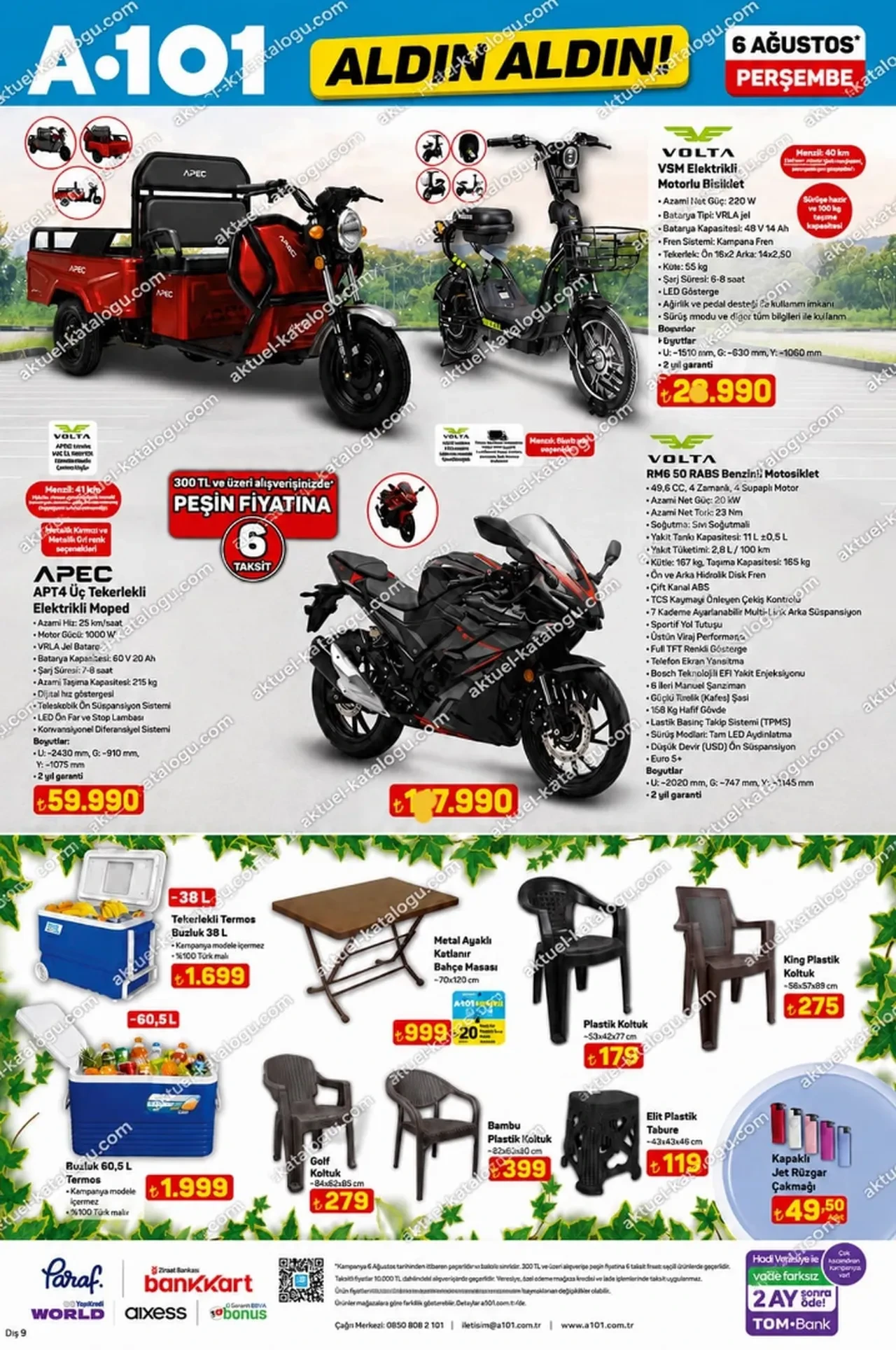 A101 1-6 Ağustos Aktüel ürünler kataloğu! Para sayma makinesi, şişme yatak, çapa ve dikiş makinesi geliyor...