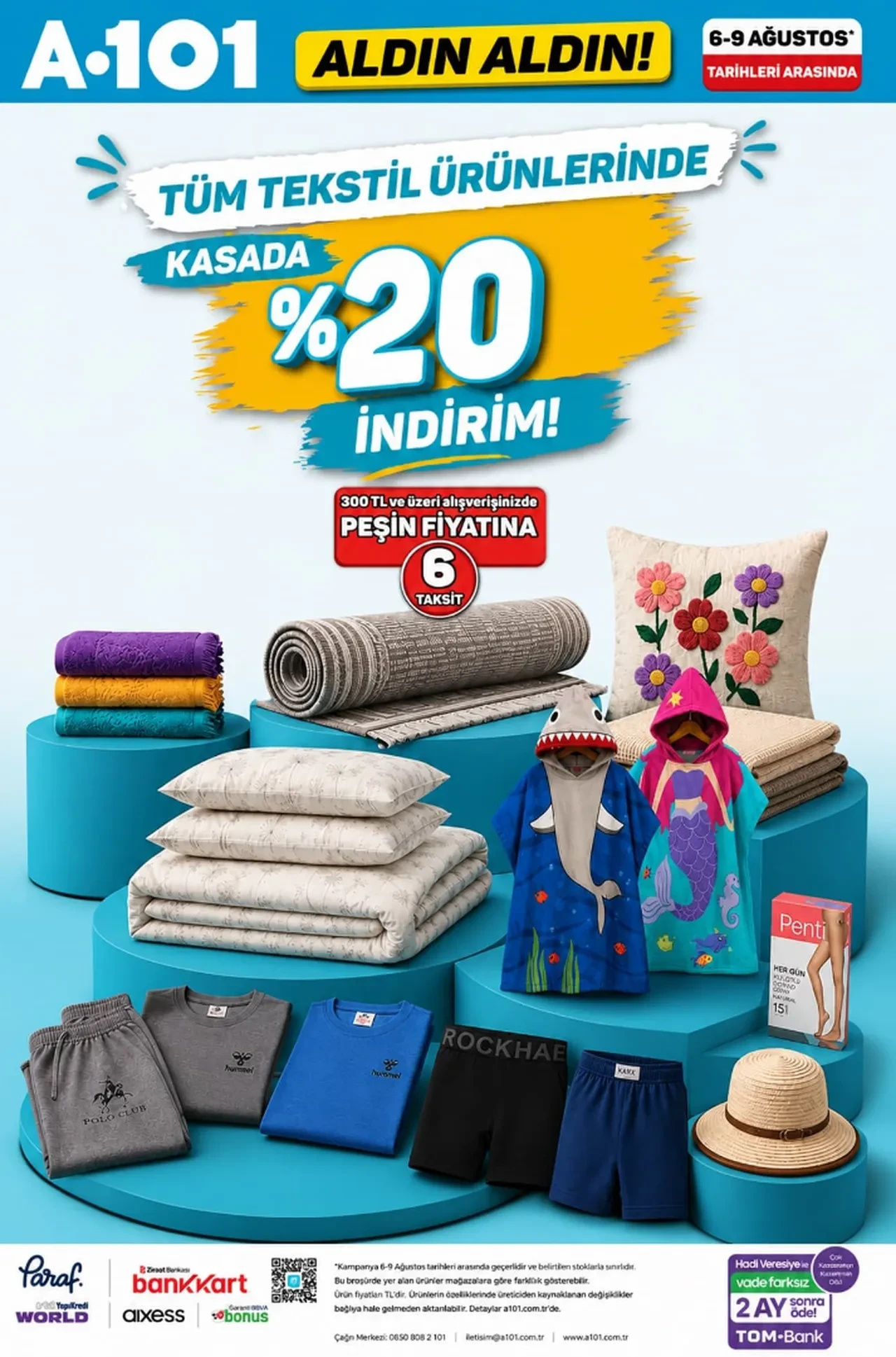 A101 1-6 Ağustos Aktüel ürünler kataloğu! Para sayma makinesi, şişme yatak, çapa ve dikiş makinesi geliyor...