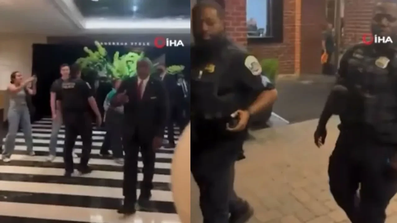 ABD'de Netanyahu'nun yemek yediği yere protestoculardan baskın