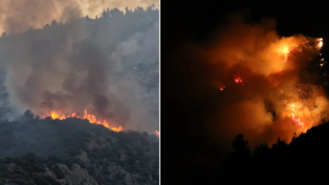 Antalya Kaş'taki orman yangını ikinci gününde! Alevlerle mücadele canla başla sürüyor