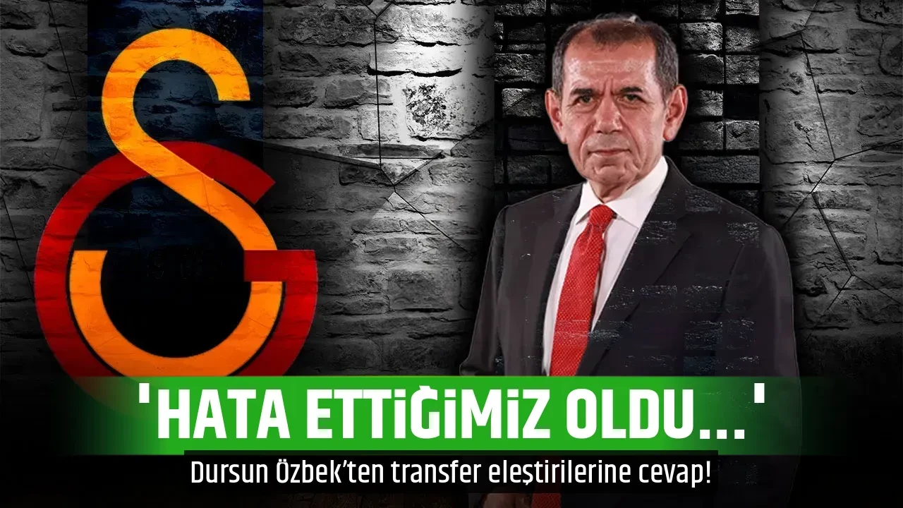 'HATA ETTİĞİMİZ OLDU...'