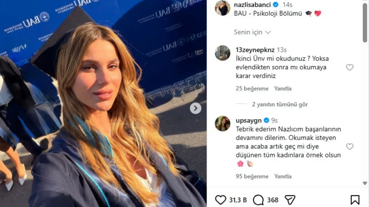 Hakan Sabancı’nın eski sevgilisi Aygün Aydın'dan Nazlı Sabancı'ya mezuniyet yorumu! Pes dedirtti