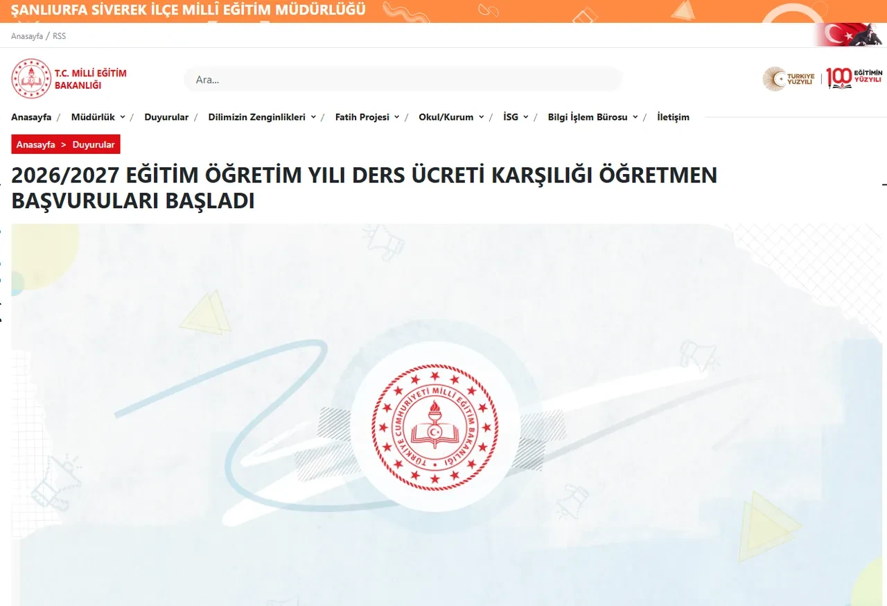 İl ve ilçelere göre ücretli öğretmenlik başvuru tarihleri 2026! Ücretli öğretmenlik başvuruları ne zaman?