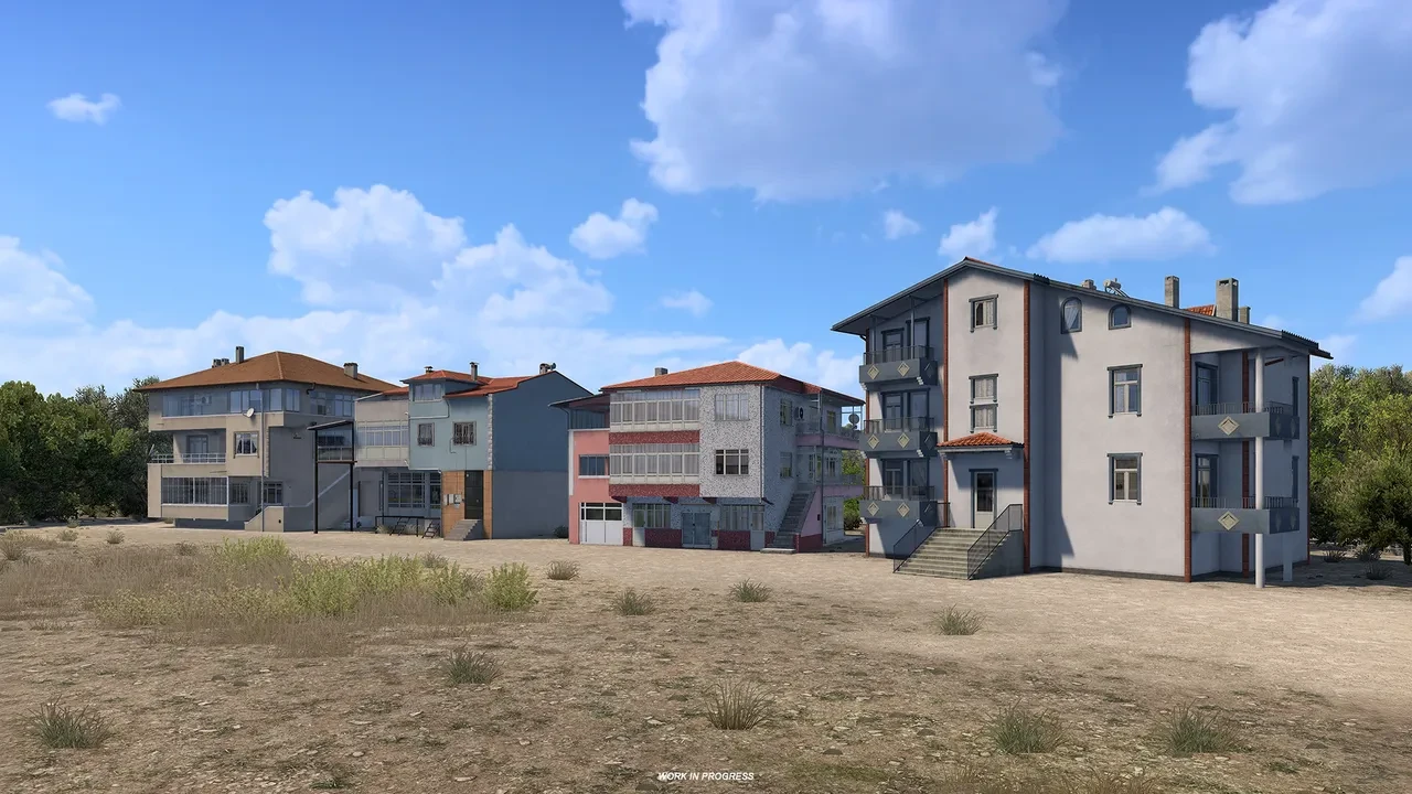 ETS 2 Türkiye haritası için yeni görüntüler geldi! Evler böyle görünecek
