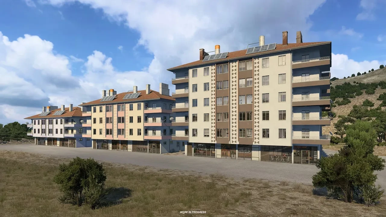 ETS 2 Türkiye haritası için yeni görüntüler geldi! Evler böyle görünecek