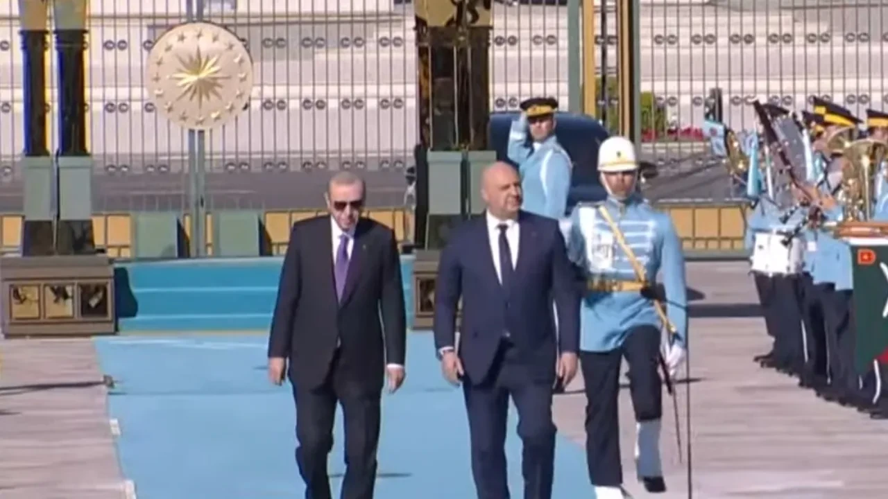 Lübnan Cumhurbaşkanı, Ankara'da! Cumhurbaşkanı Erdoğan resmi törenle karşıladı